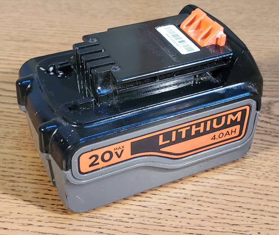 Holder for Black & Decker 20V Lithium Ion Battery by Solomoriah