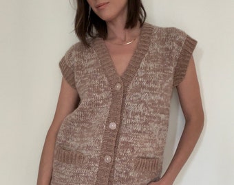 Vintage sweater knit vest top thick  free shipping