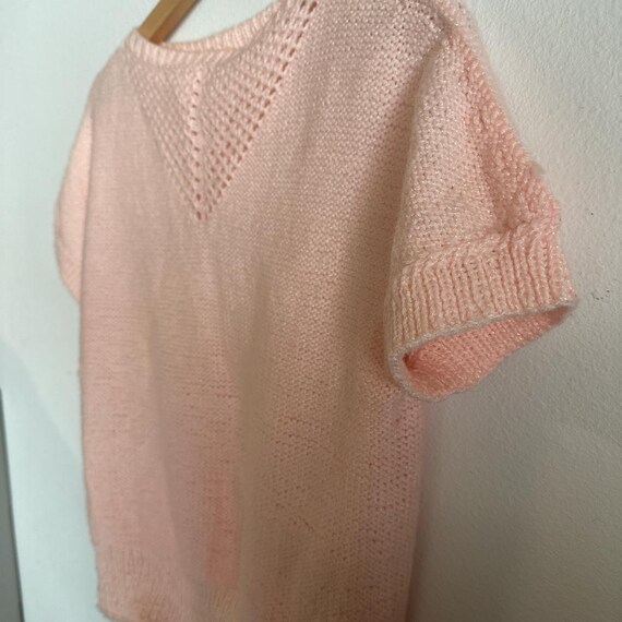 Vintage knit sweater pink - image 5