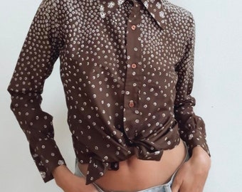 Vintage blouse brown