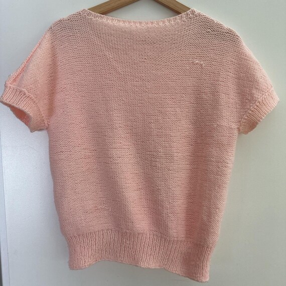 Vintage knit sweater pink - image 6