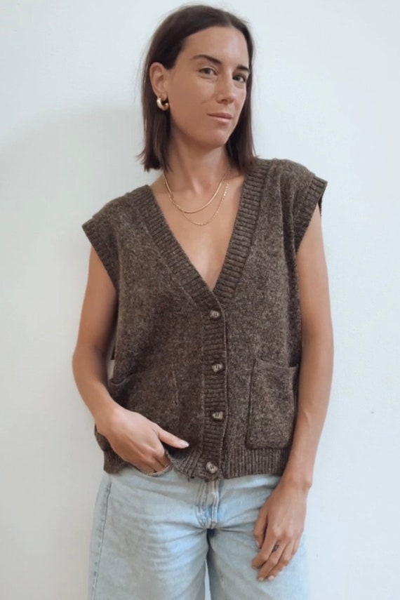 Vintage knit sweater vest