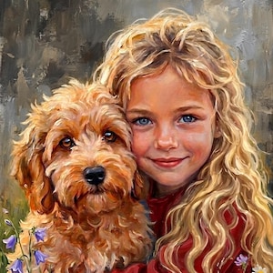 Individuelle Porträtmalerei im Auftrag, Gemälde nach Foto, Digitale Ölgemälde nach Wunsch, Individuelle Paarporträts als Wandbild Bild 11