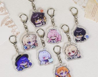 Wuthering Waves Aemeath Sigrika Herssen Acrylic Keychain WUWA Anime Game Charm gift