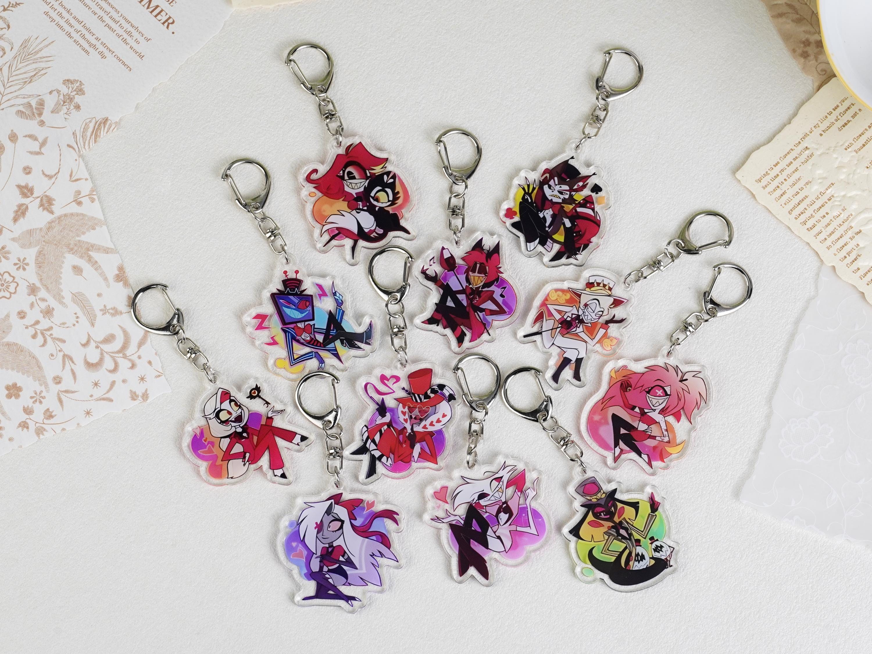 Hazbin hotel acrylic keychain - Etsy 日本