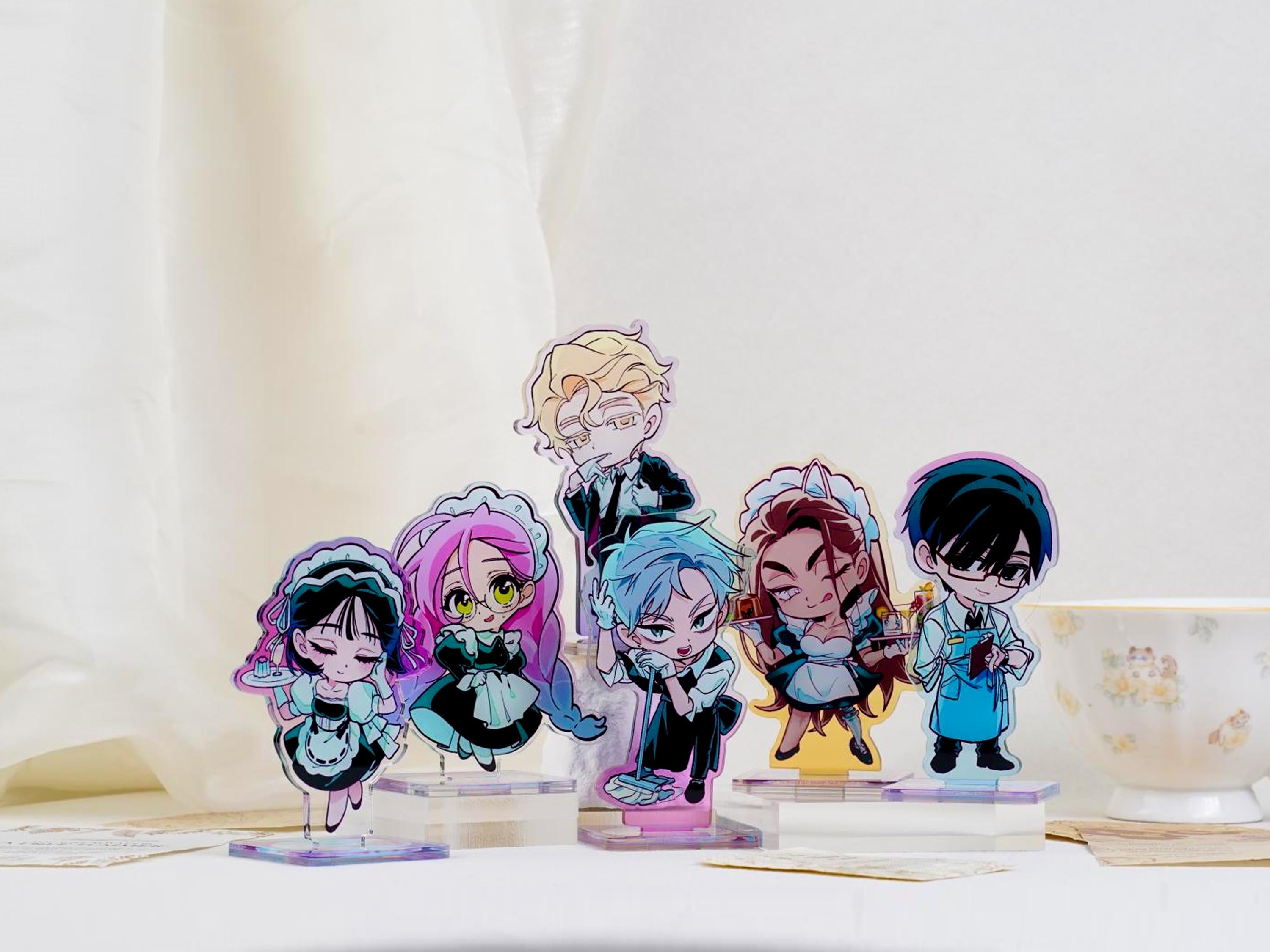 Alien Stage Chibi Maid Cafe Acrylic Standee Set ALNST Mizi Sua