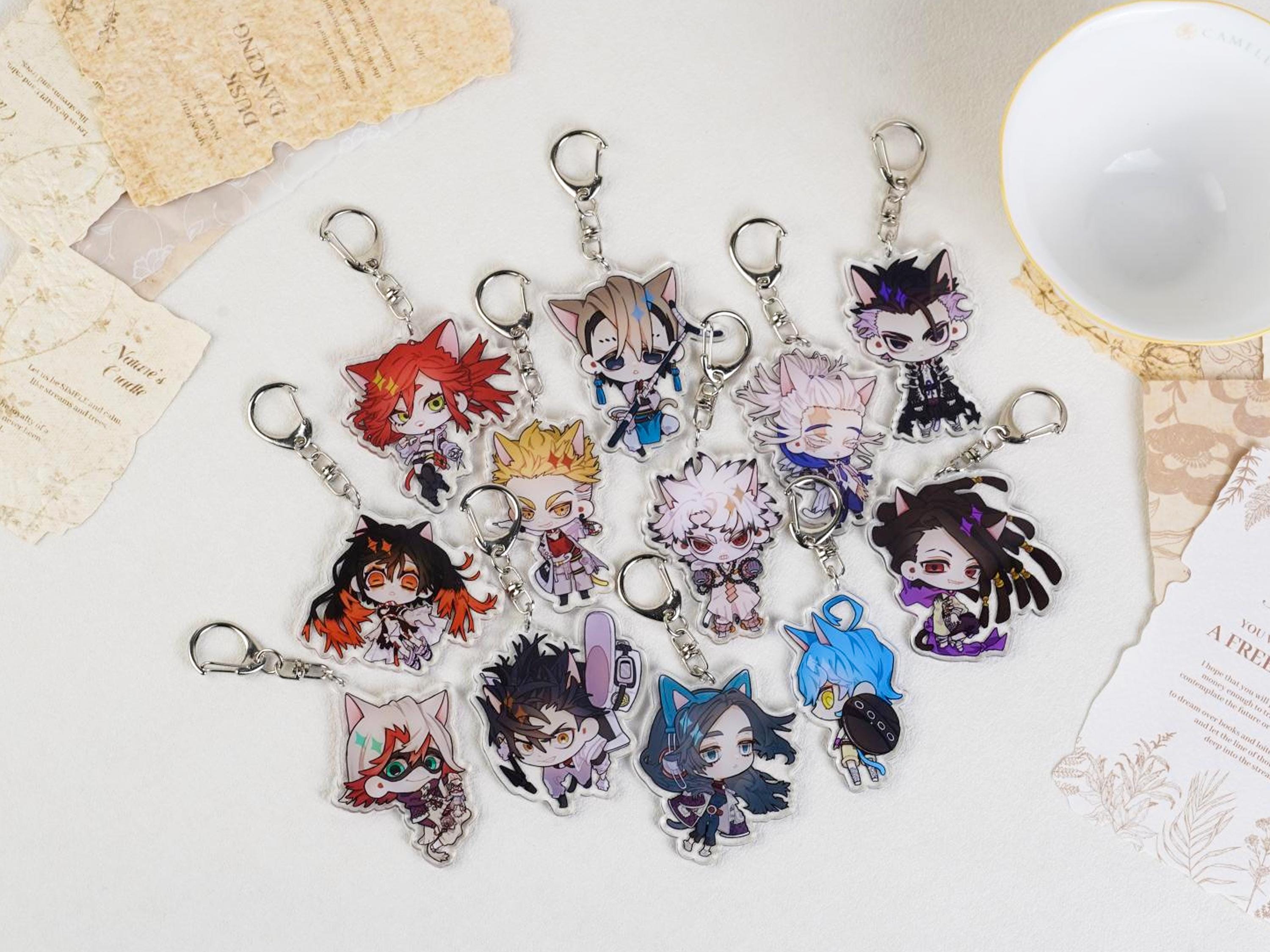 GACHIAKUTA Chibi Acrylic Keychain Set, Gachiakuta Anime Key Charm