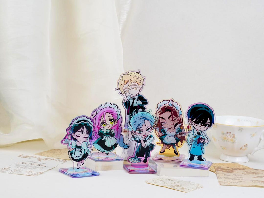 Alien Stage Chibi Maid Cafe Acrylic Standee Set ALNST Mizi Sua Ivan ...