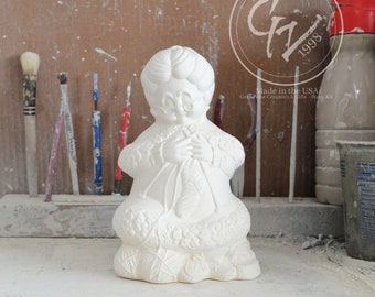 Ready to Paint - Retro Mrs Claus - Clay Magic 4386