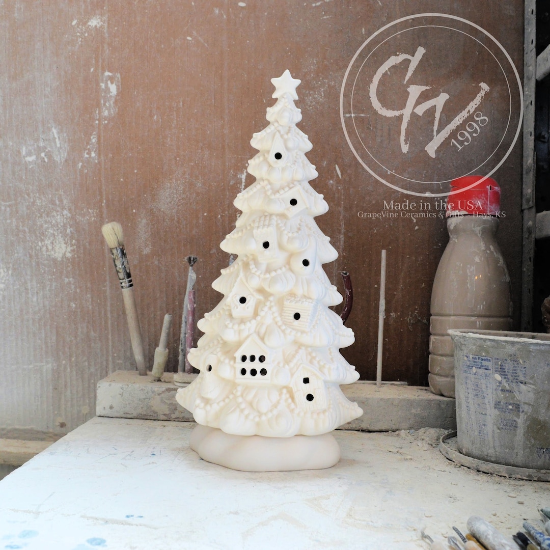 Ready to Paint Birdhouse Tree With Base Creative Paradise 3132 3133 Etsy