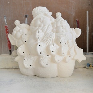 Ready to Paint - Snowmen with Christmas Tree - Kimple 3171