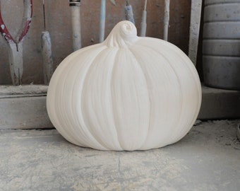 Ready to Paint - CUSTOM Sill Sitter Pumpkin - Clay Magic 473