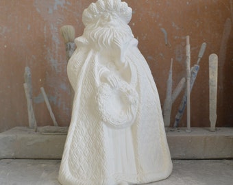 Ready to Paint - Small Renaissance Santa with Wreath - Gare 2675