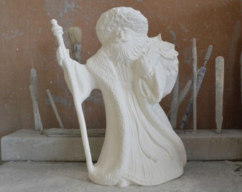 Ready to Paint - Small Renaissance Santa with Staff - Gare 2404