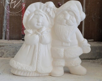 Ready to Paint - Mr. and Mrs. Santa - PCM Molds 186