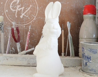 Ready to Paint Bisque - 10 inch Standing Bunny - Clay Magic 401