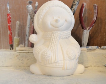 Ready to Paint - Moe Snowman - Clay Magic 2749