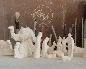 Ready to Paint - Small Nativity - Riverview 500 501 502