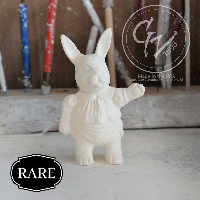 Ready to Paint - Draped Toddler Bunny - Kimple 1840 - Rare - Etsy