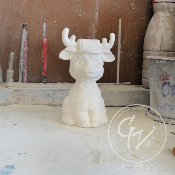 Ceramics to Paint Deer Etsy