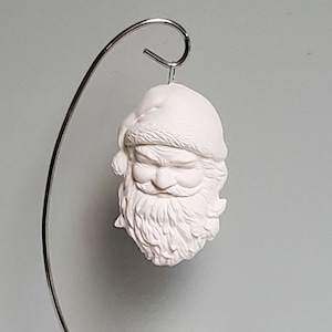 Ready to Paint Bisque - Good Old Santa Ornament -