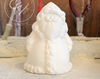 Pronto per dipingere - Votivo di Babbo Natale in ceramica - Creative Paradise 3858