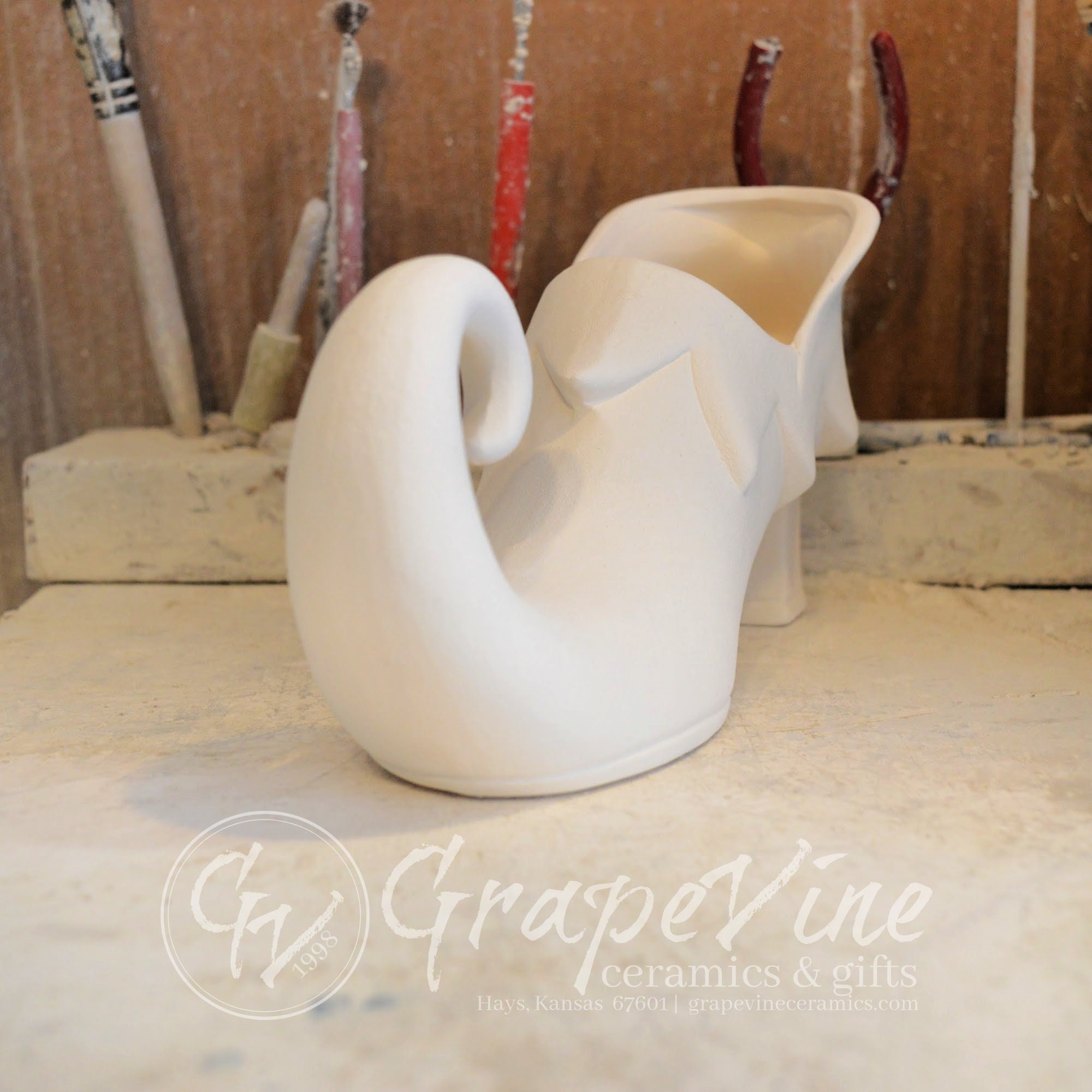 Ready to Paint - Elf Shoe Right - Clay Magic 3783 - Etsy