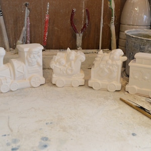 Ready to Paint - Santa Train - Ceramic Emporium