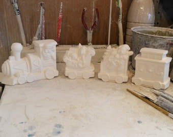 Listo para pintar - Tren de Santa Claus - Emporio de Cerámica