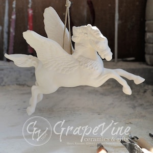 Prêt à peindre - Décoration de carrousel Pégase - Doc Holliday DH976
