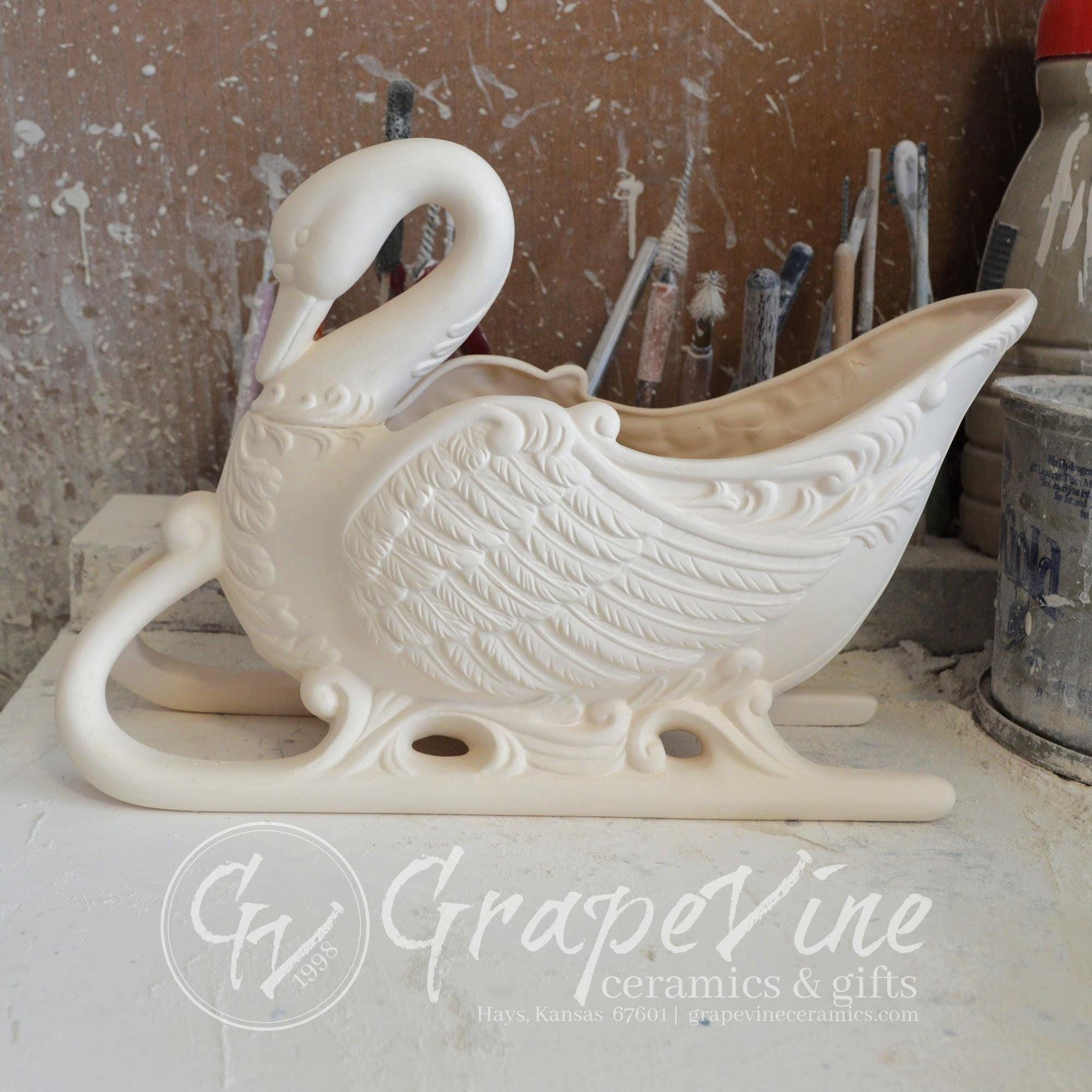 Ready to Paint - Swan Sleigh - Scioto S2134 - Etsy