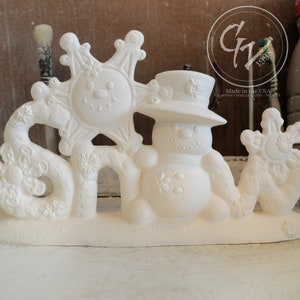 Ready to Paint - Snow Snowman - Clay Magic 2269