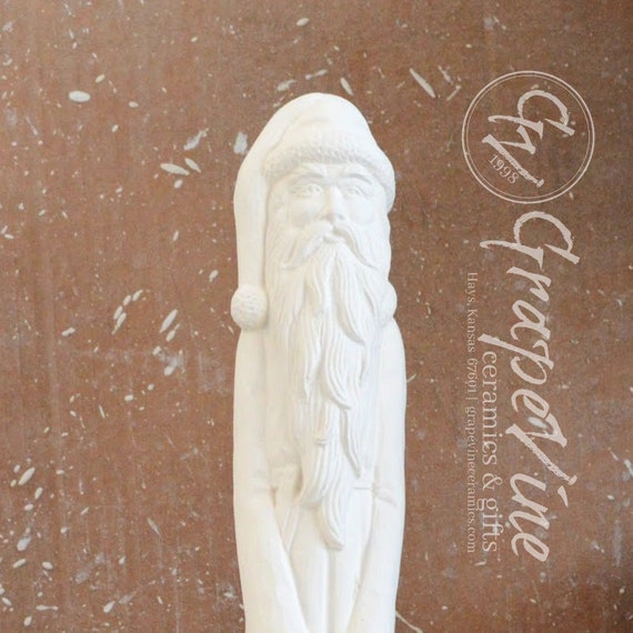 Ready to Paint - 17 Inch Thin Santa With Wreath - Scioto S-2271 - Etsy