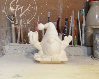 Ready to Paint - Santa Gnome Insert for Pickup or Train - Clay Magic 4278