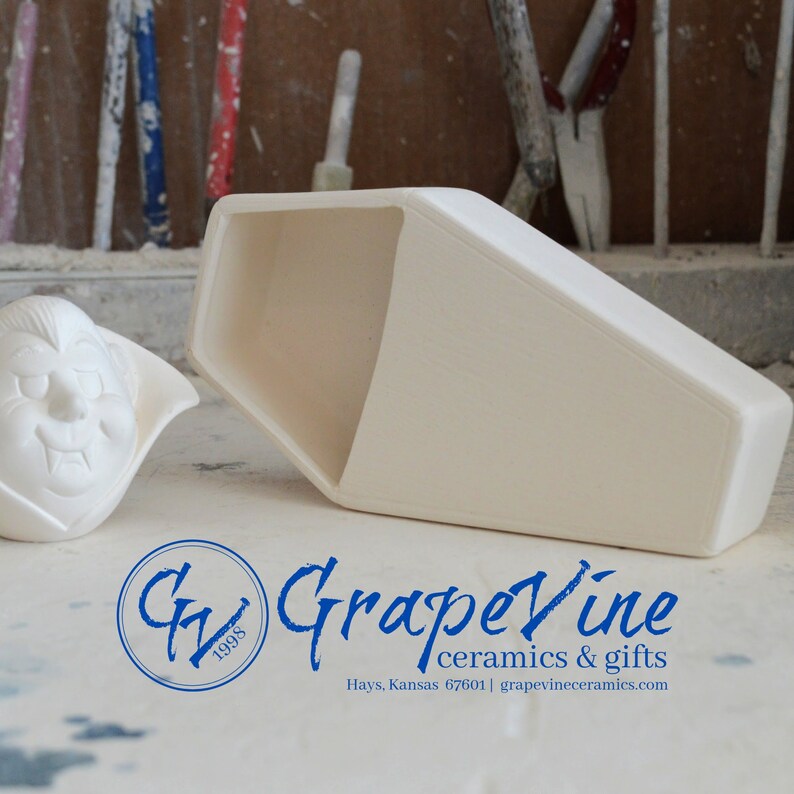 Ready to Paint Coffin for Eggspressions Donas D1213 image 1