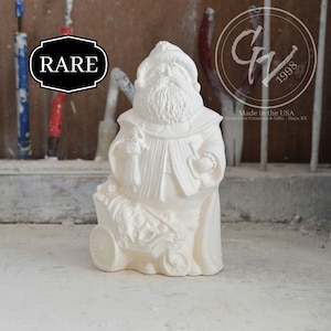 Ready to Paint - RARE Antique Santa with Cart - Gare 2401