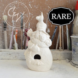 Ready to Paint - Snowman Birdhouse - Kimple 3182