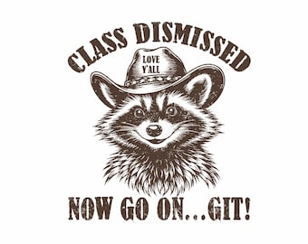 Divertida imagen PNG del último día de clases del profesor: Mapache despedido de la clase, regalo de fin de año para el profesor, regalo de agradecimiento de verano para el profesor.