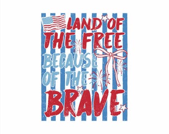 Tierra de la Libertad por los Valientes PNG, Retro 4 de Julio PNG, Coqueta Americana PNG, Retro EE. UU. PNG, Día de la Independencia PNG, Patriótico PNG