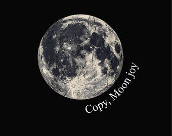 Copiar cita de alegría lunar PNG, gráfico lunar divertido PNG, espacio minimalista PNG, estética minimalista PNG, regalo de cielo nocturno inspirado en tendencias