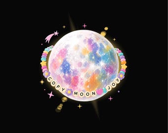 Copiar cita divertida sobre la luna de Moon Joy png