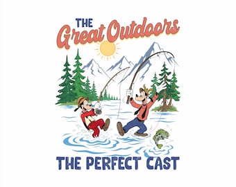 The Great Outdoors Disney Goofy & Max Goof Png, Perfect Cast Disney Digital Download