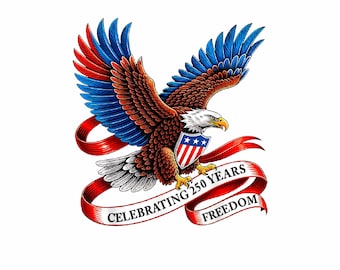 USA 250 Years Anniversary PNG: Retro American Flag Patriotic, 4th of July 1776-2026 Graphic, America 250 Celebration Shirt, Instant Download