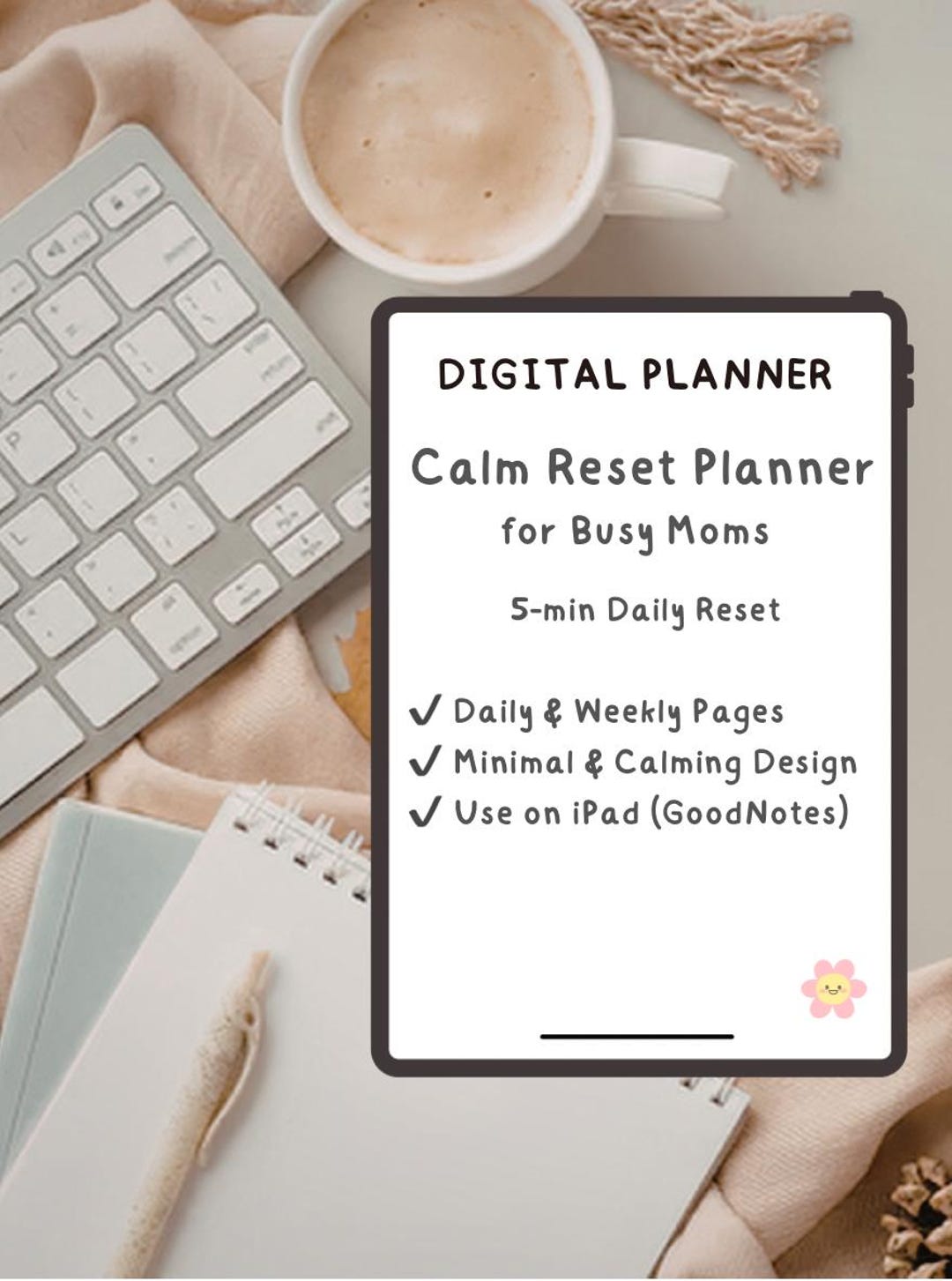 Calm Reset Digital Planner for Busy Moms | Simple iPad Planner ...