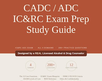 Guia de estudo para o exame IC&RC ADC | 12 funções principais, mais de 200 perguntas (pdf)