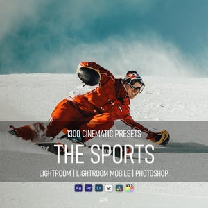 1300+ Sports Lightroom Presets Bundle | Athlete, Fitness, Gym Photo Filters (Mobile Desktop)