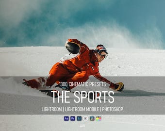 1300+ Sports Lightroom Presets Bundle | Athlete, Fitness, Gym Photo Filters (Mobile Desktop)