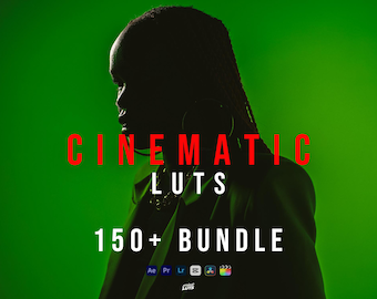 Cinematic LUTs Bundle | 150+ Video LUTs Pack for Filmmakers | Film LUTs, Final Cut Pro, Fuji LUTs, Rec709 Color Grading