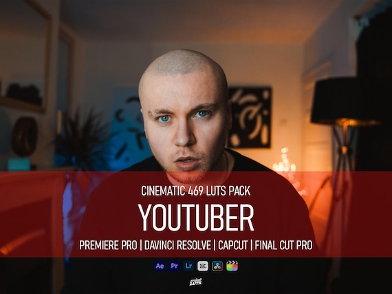 Cinematic LUTs Bundle for YouTubers | Log & Rec709 Color Grading Pack (Digital Download)