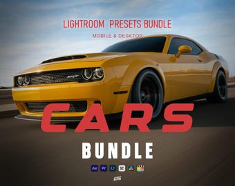 1300+ Car Photography Lightroom Presets Bundle | Automotive Presets, Moody Car Presets, Cinematic Car Preset, Racing & Street Car Edits